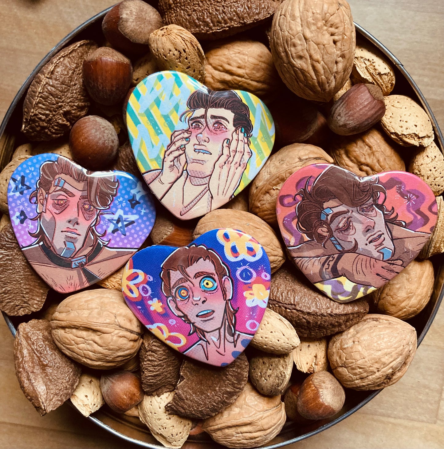 Dazed Edgylands Boys Heart Buttons!