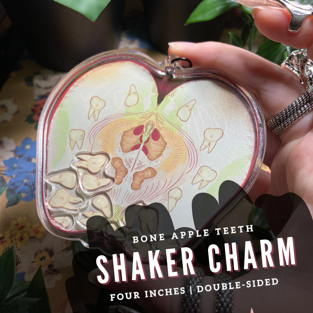 PREORDER: "Bone Apple Teeth" Shaker Charm!