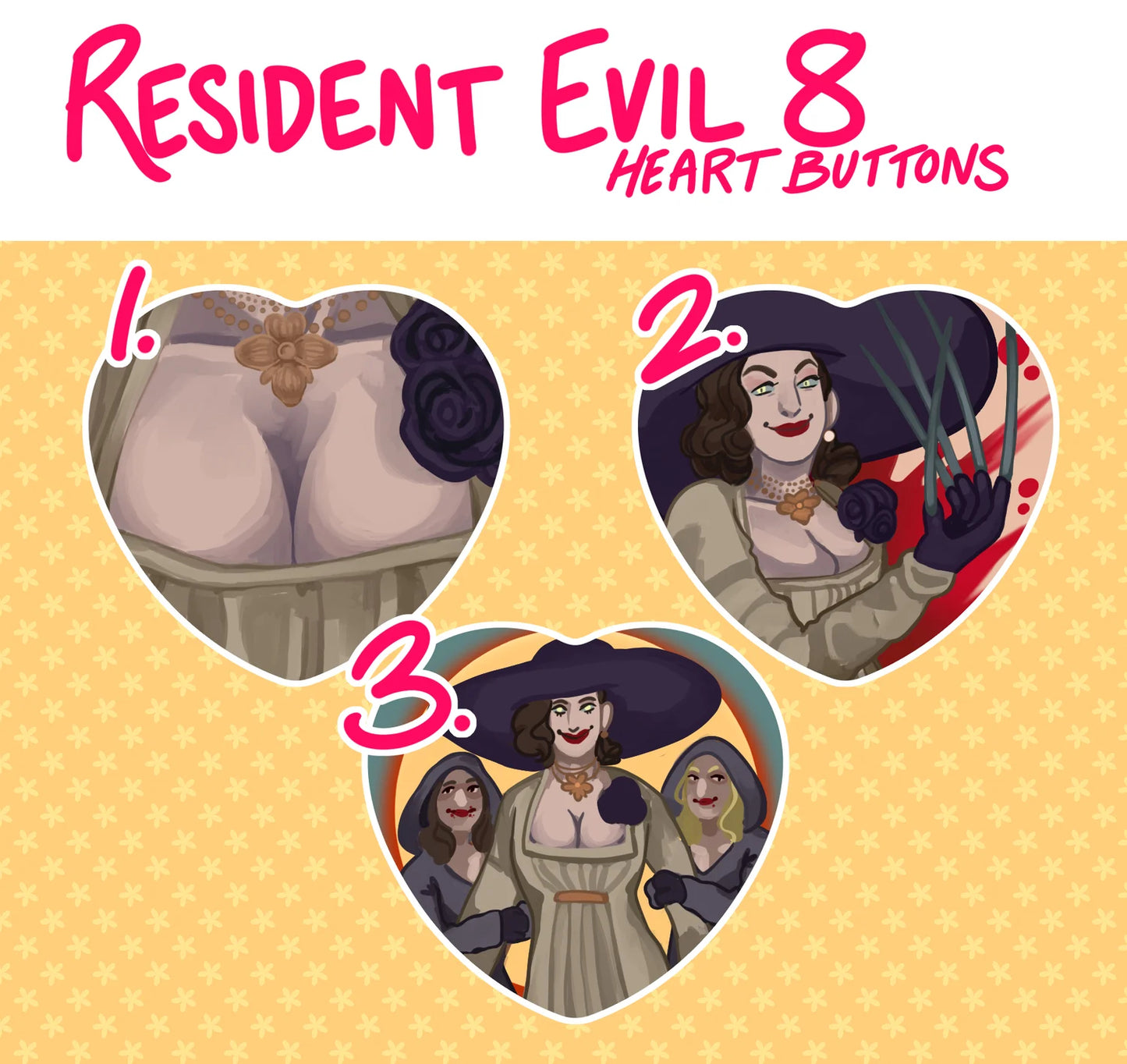 RE8: Village Heart Buttons!