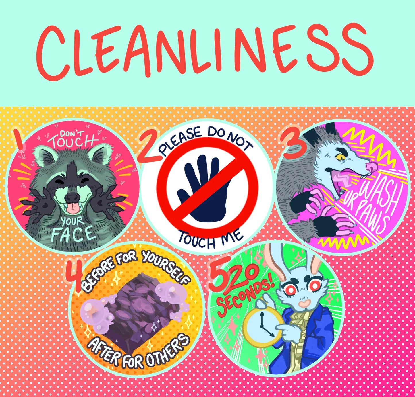 Cleanliness buttons!