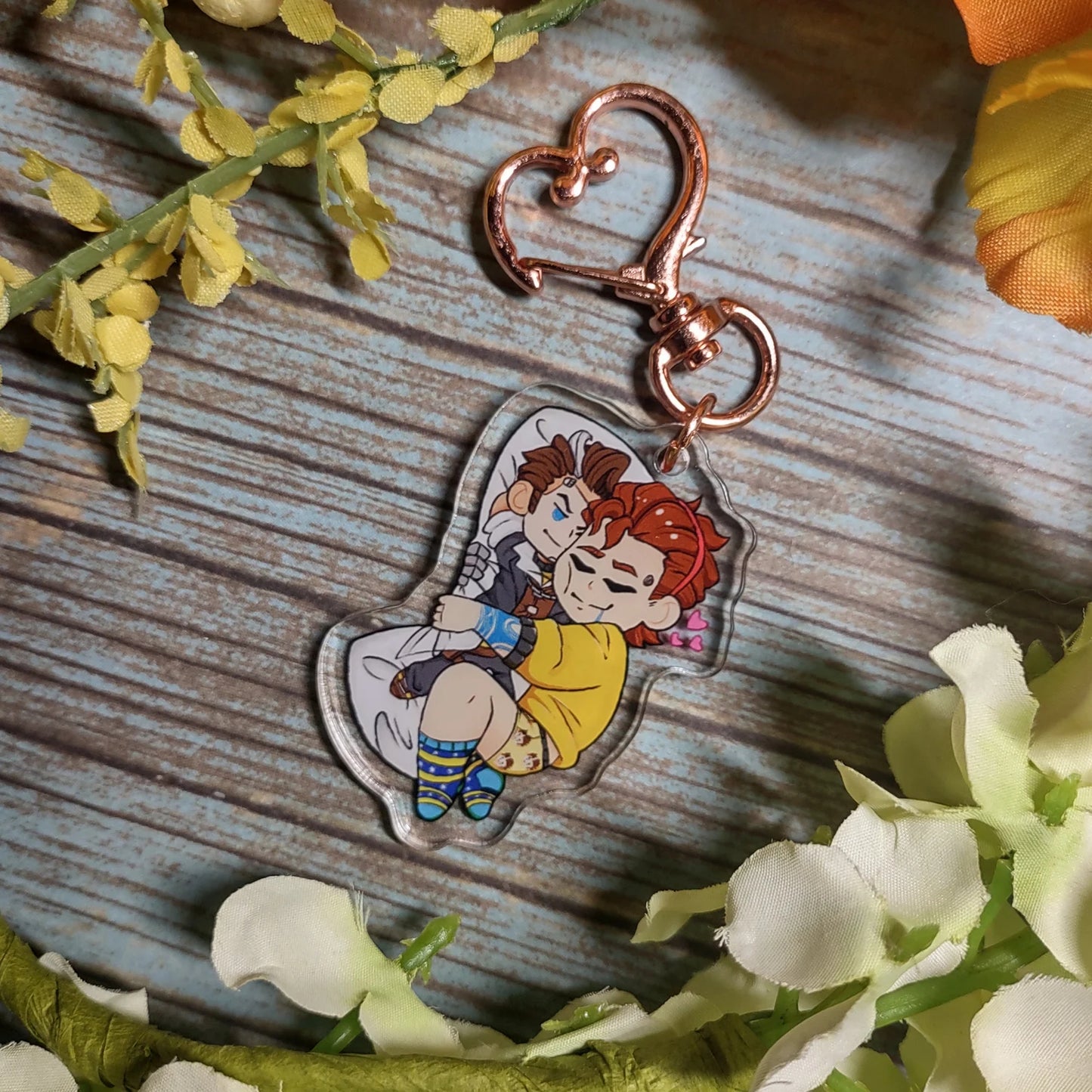 Rhys and his Jack Daki Acrylic Charm!