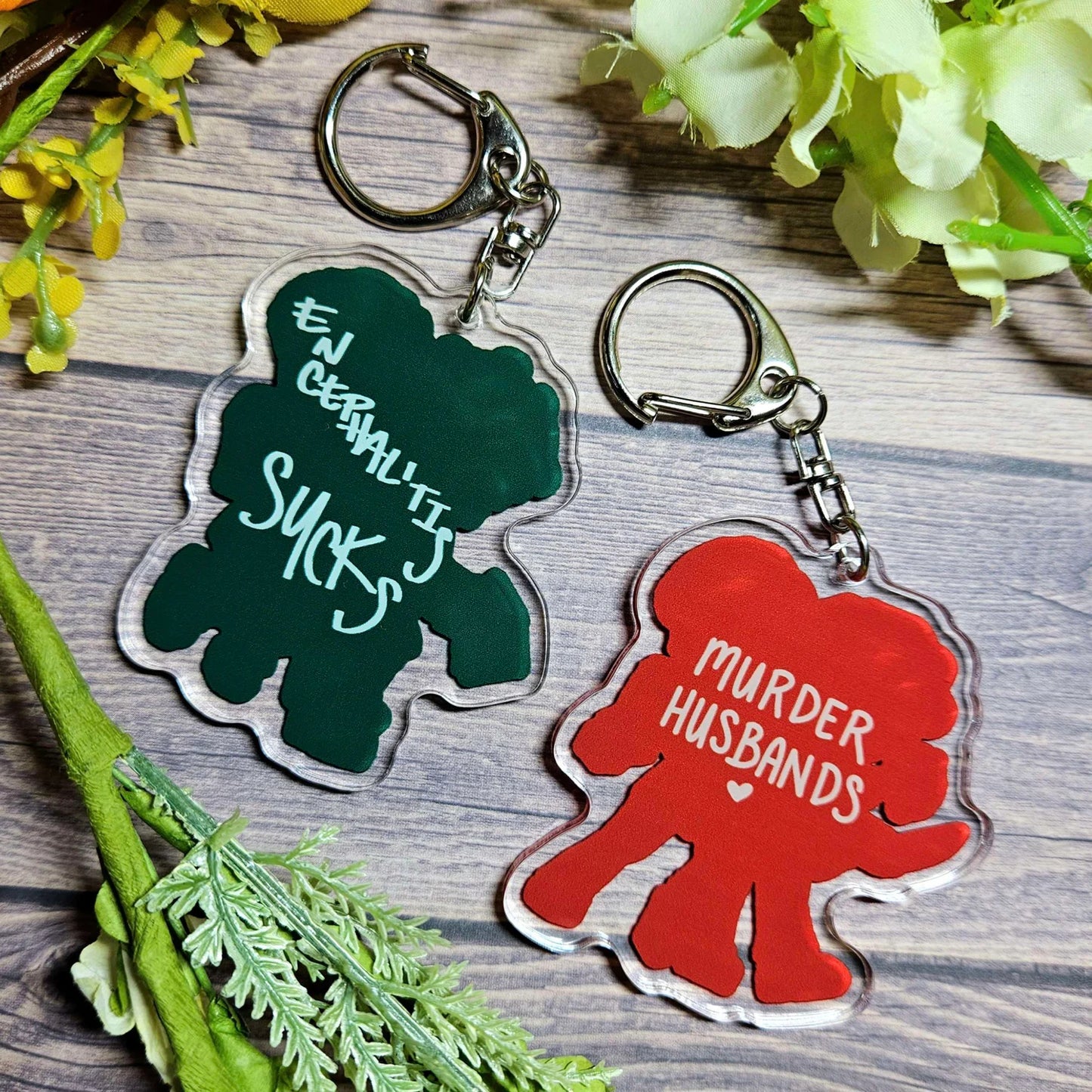 "Murder Husbands" Acrylic Charms!
