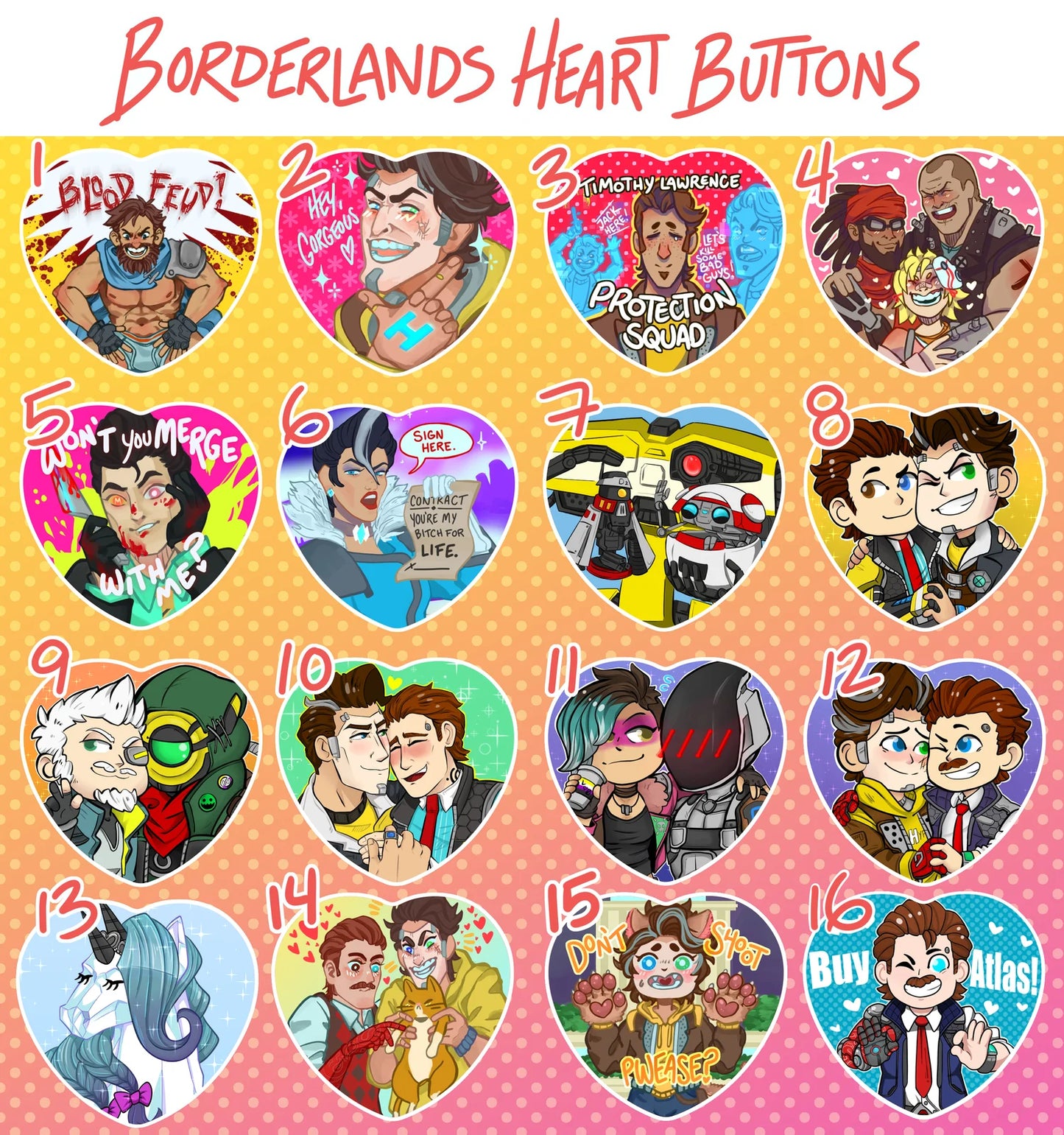 Edgylands Heart Buttons!