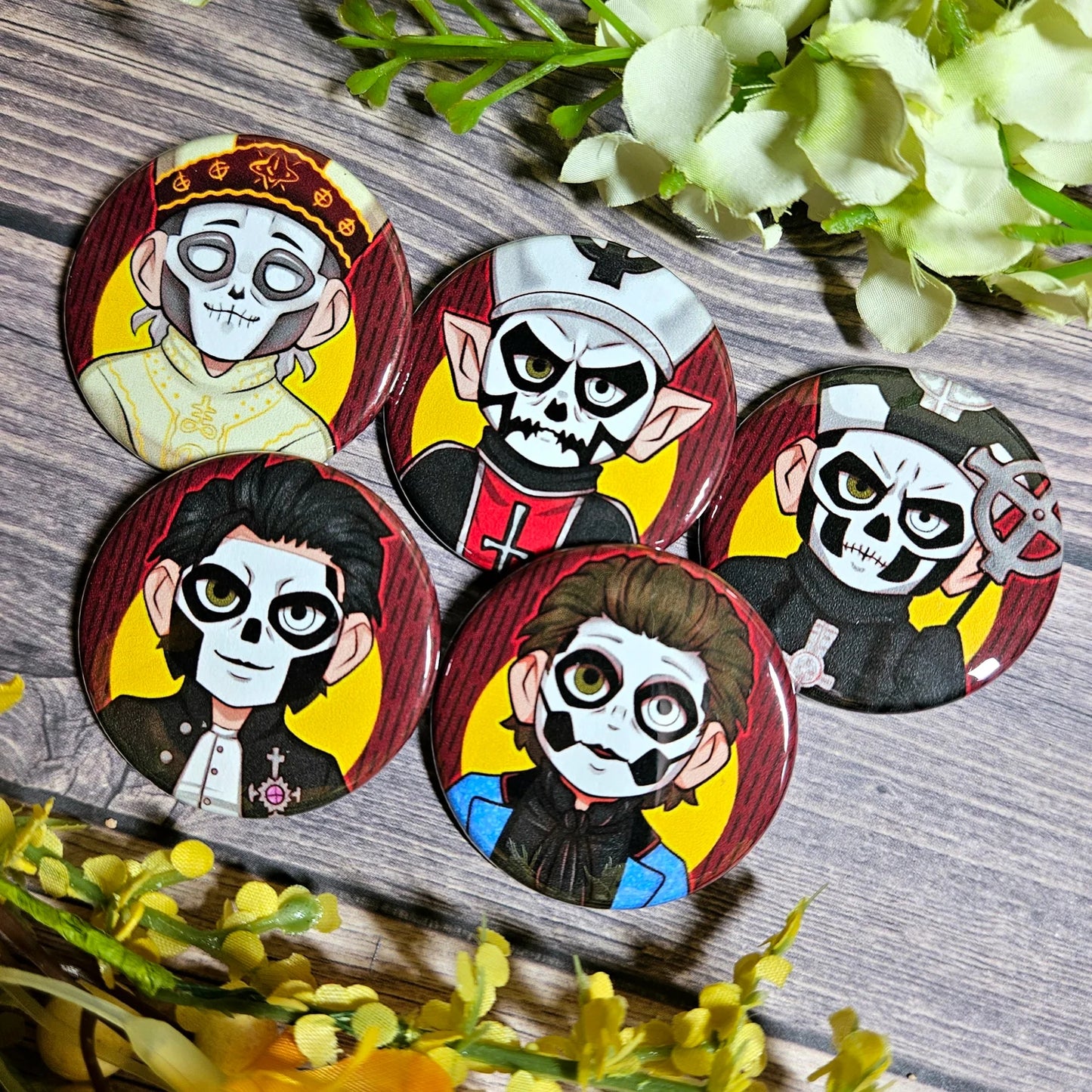 Satanic Senior Citizens Round Buttons!