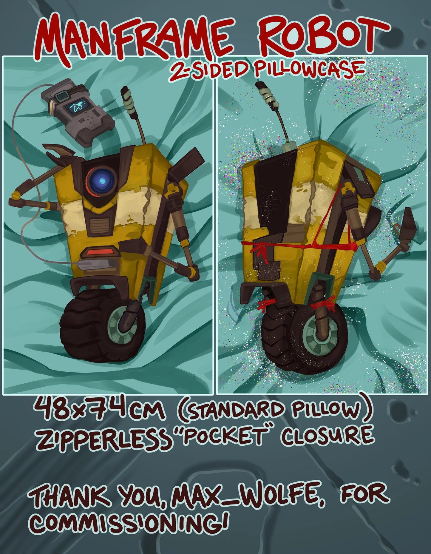 Mainframe Robot Pillowcase!