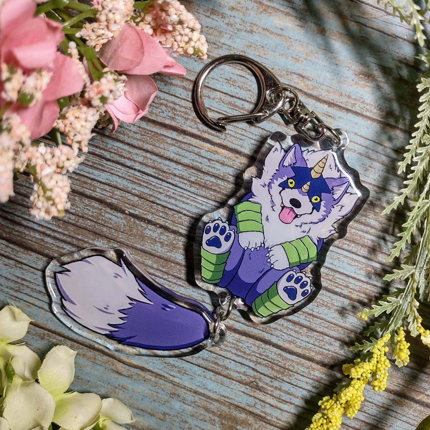 Isekai Wolf Friend Dangly Charm!