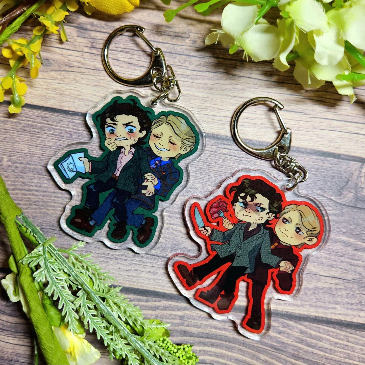 "Murder Husbands" Acrylic Charms!