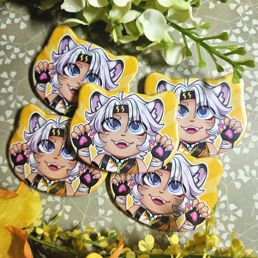 Catboy Lion Dancer Cat-shaped Button!