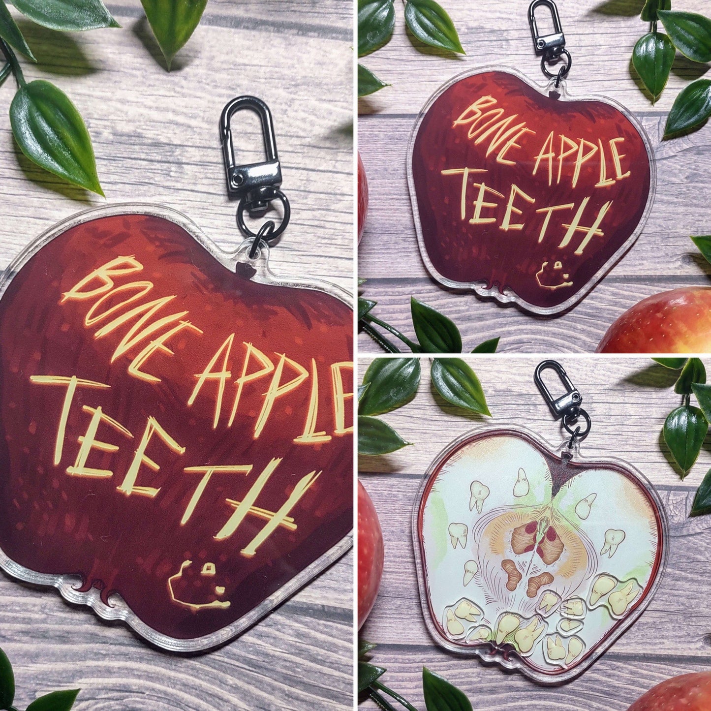 PREORDER: "Bone Apple Teeth" Shaker Charm!
