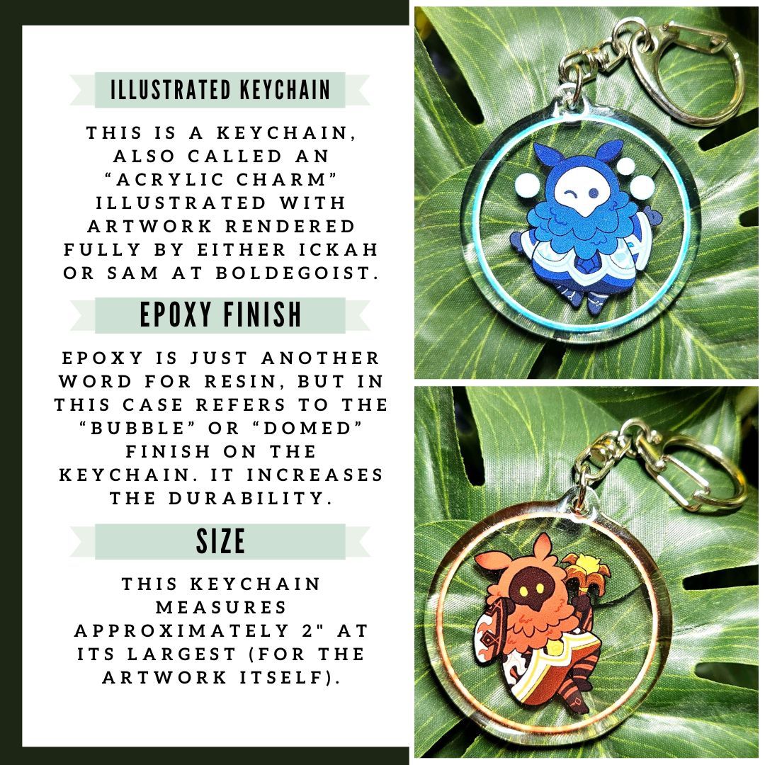 Fuzzy Mage Friends Epoxy Charms!