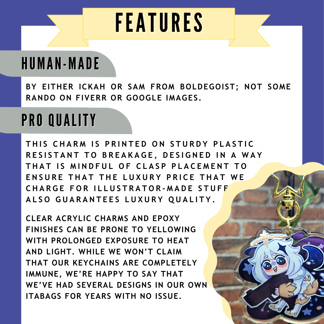Emergency Food NPC 2.5" Epoxy Charm!