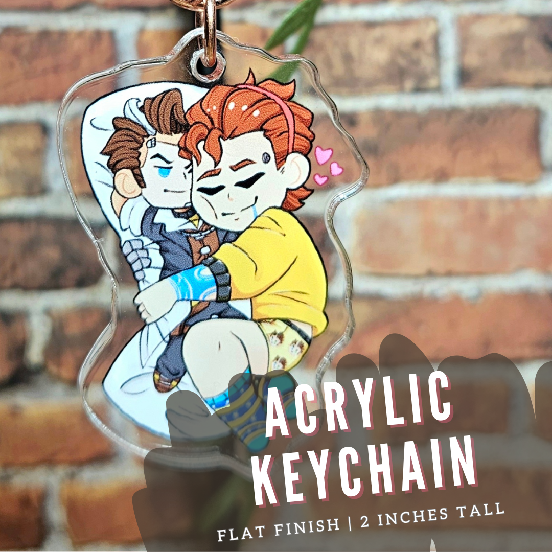 Rhys and his Jack Daki Acrylic Charm!