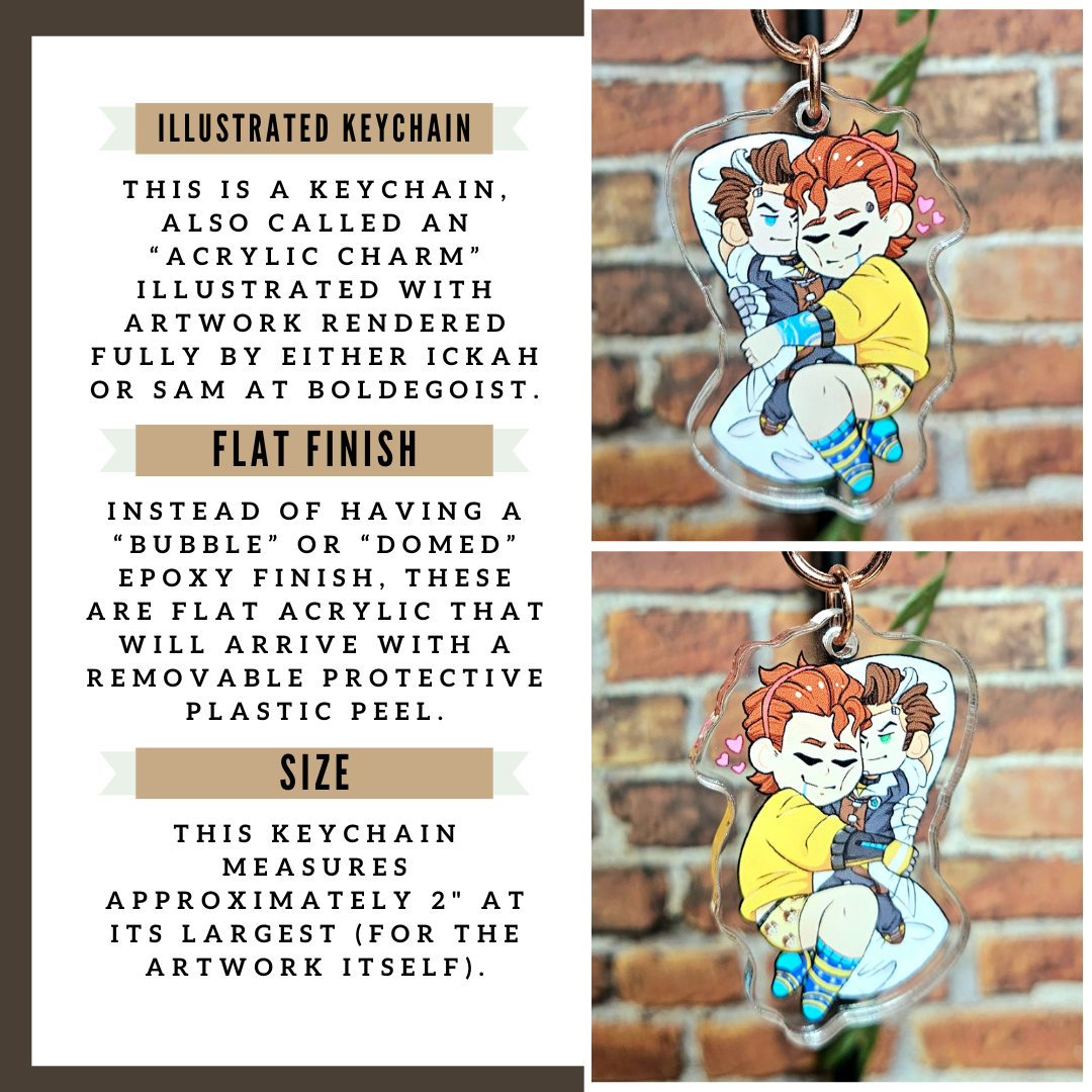 Rhys and his Jack Daki Acrylic Charm!