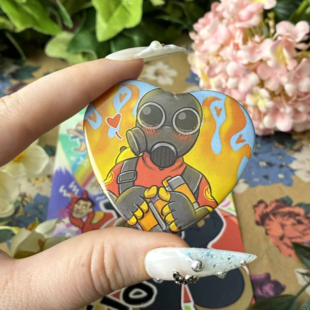 Pyro Heart Button!