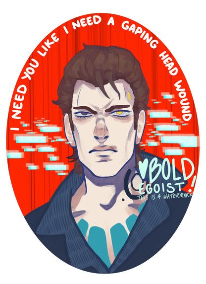 Rhys Portrait Print!