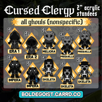 'Cursed Clergy | GONST' Mini Acrylic Standees!