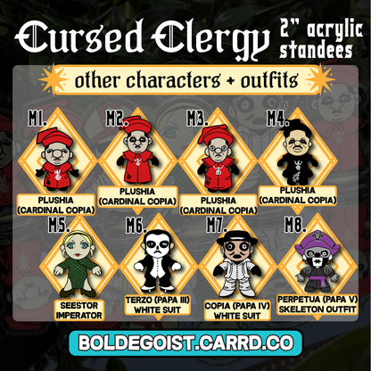 'Cursed Clergy | GONST' Mini Acrylic Standees!